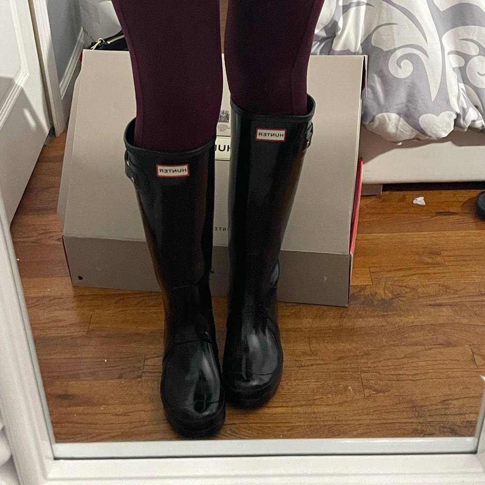 Black Hunter Boots waterproof size 9